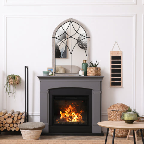 36.5" x 23.5" Large Farmhouse Wall Mirror