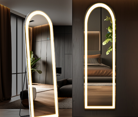 3 Color Lighting Mirror With LED Lights