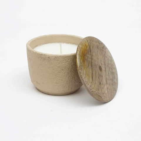 Jar Candle Ecomix Wax Fill With Wooden Lid Mimosa, 7oz