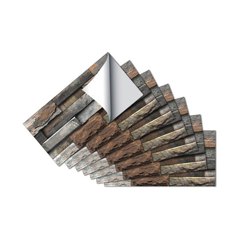 Dark Brown Marble Anti-Splash Wallpaper Peel And Stick PVC Waterproof And Oilproof Easy To Install Self-Adhesive Kitchen Bathroom Wall Decoration