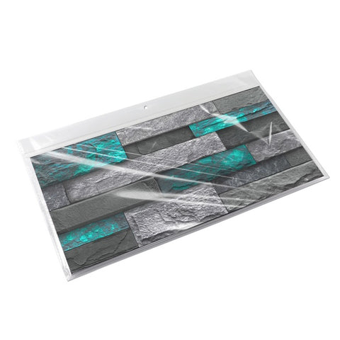 Modern Green Marble Stone Tile Peel And Stick Wallpaper Removable Self-Adhesive Wall Sticker Wallpaper PVC Home Decoration