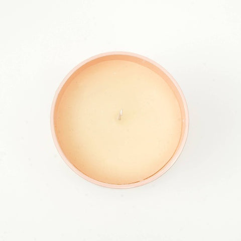 Subtle Shine Scented Wax Candle - Peach