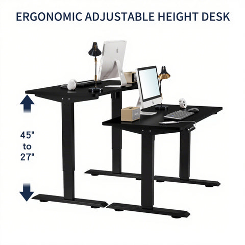 Electric Standing Desk Height Adjustable Desk For Home And Office Computer Table Gaming Desk Modern Luxiury Table 55  Lift-up Desk