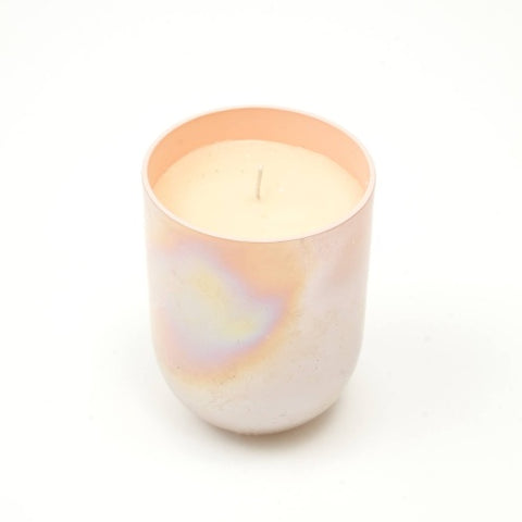 Subtle Shine Scented Wax Candle - Peach