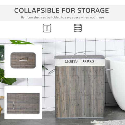 Laundry Basket with Lid and String Handles