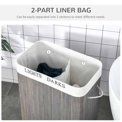 Laundry Basket with Lid and String Handles