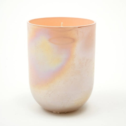 Subtle Shine Scented Wax Candle - Peach