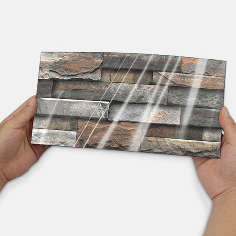 Dark Brown Marble Anti-Splash Wallpaper Peel And Stick PVC Waterproof And Oilproof Easy To Install Self-Adhesive Kitchen Bathroom Wall Decoration