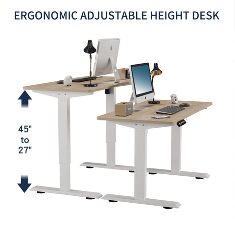 Electric Standing Desk Height Adjustable Desk For Home And Office Computer Table Gaming Desk Modern Luxiury Table 55   Lift-up Desk