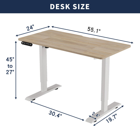 Electric Standing Desk Height Adjustable Desk For Home And Office Computer Table Gaming Desk Modern Luxiury Table 55   Lift-up Desk