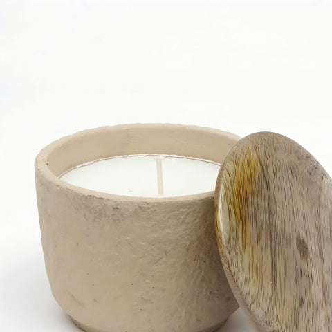 Jar Candle Ecomix Wax Fill With Wooden Lid Mimosa, 7oz