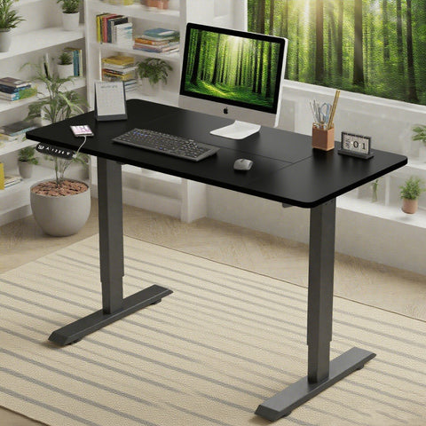 Electric Standing Desk Height Adjustable Desk For Home And Office Computer Table Gaming Desk Modern Luxiury Table 55  Lift-up Desk