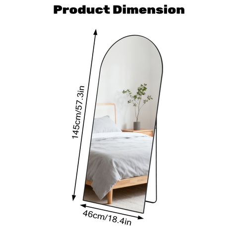 Rectangle Full Length Mirror, Full Body Standing Mirror Floor Mirrors