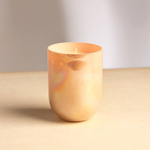 Subtle Shine Scented Wax Candle - Peach