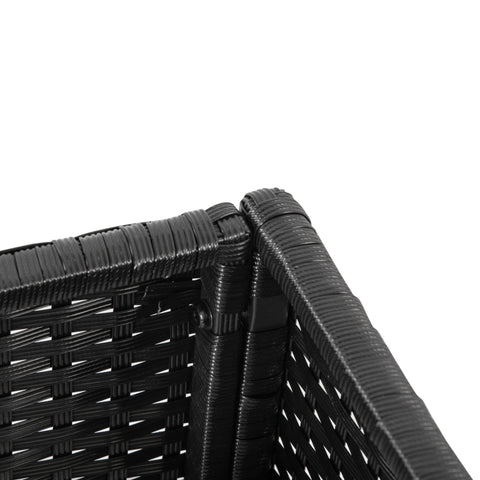 PE Rattan Wicker Raised Flower & Vegetable Planter, Rack Shelf Box