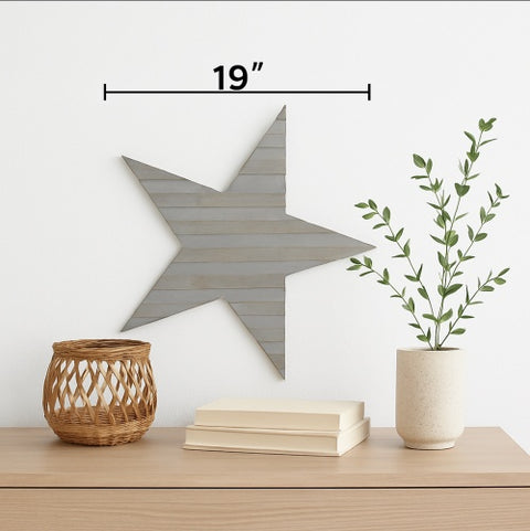 Star Shaped Handmade Wooden Wall Decoration